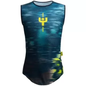 Santini Maillot Jaune Sleveless Baselayer - Blue