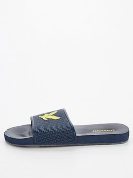 Lyle & Scott Easy Slide, Dark Navy, Size 9, Men