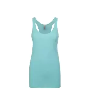 Next Level Womens/Ladies Tri-Blend Racer Back Tank Top (XXL) (Tahiti Blue)