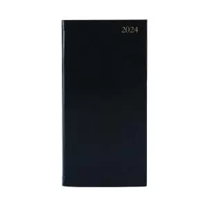 Slim Desk Diary Port WTV Black 2024 KF1BK24 KF1BK24