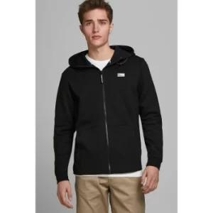 Jack and Jones Zip Through Black Hoody