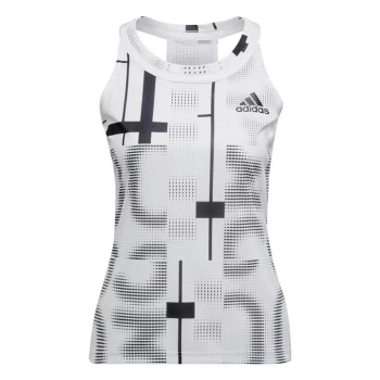 adidas Club Tennis Graphic Tank Top Womens - White / Black