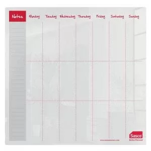 Sasco Week Planner Acrylic Desktop 450 x 450mm 2410179 16909AC