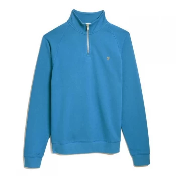 Farah Vintage Tim Crew Sweatshirt - 484 MTime Blue