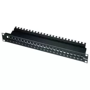 Telegaertner H02025A0220 24 ports Network patch panel 483mm (19) CAT 6A 1 U Black