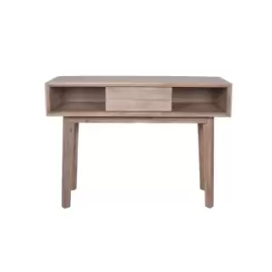 Olivia's Melville Acacia Wood 1 Drawer Console in Sand Wash