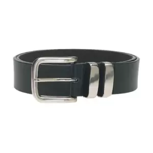 Duke Mens Kingsize Noah D555 Double Metal Loop Belt (64) (Black)