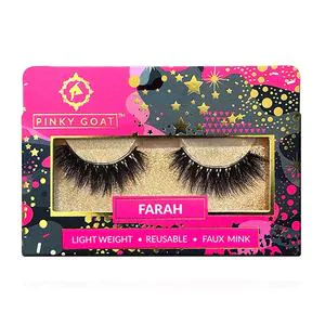 Pinky Goat Silk False Eyelashes - Farah