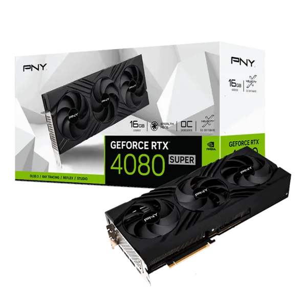 PNY GeForce RTX 4080 SUPER 16GB OC LED GDDR6X - VCG4080S16TFXPB1-O