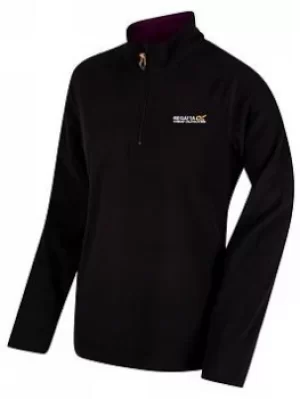 Regatta Sweethart Quarter Zip Fleece, Black, Size 22, Women