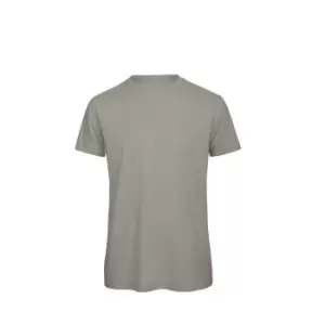 B&C Mens Favourite Organic Cotton Crew T-Shirt (L) (Light Grey)