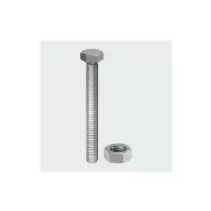 S1230SSP Hex Set and Hex Nut A2 Stainless Steel M12 x 30mm Bag of 2 - Timco