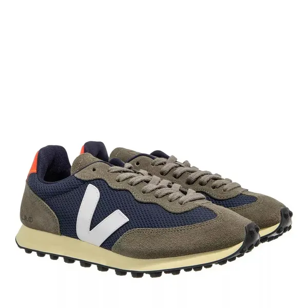 Veja Womens Rio Branco Grey And Blue Trainers