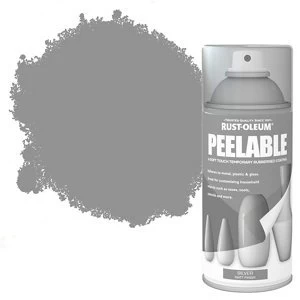 Rust-Oleum Peelable Matt Silver effect Spray Paint 150ml