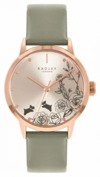 Radley Womens Grey Leather Strap Silver Dial RY21242A Watch