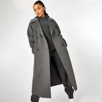 Jack Wills Wool Overcoat - Dark Grey