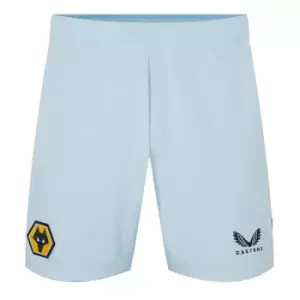 Castore Wolverhampton Goalkeeper Home Shorts 2022 2023 Adults - Blue