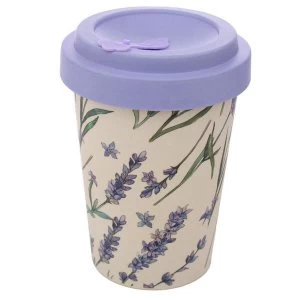 Lavender Reusable Screw Top Bamboo Composite Travel Mug