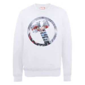 Marvel Avengers Assemble Hulk Montage Sweatshirt - White - L