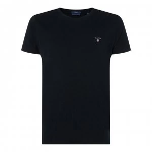 Gant Crew Logo T Shirt - Black 005