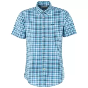 Barbour Mens Whitsand Tailored Shirt Aqua XXL