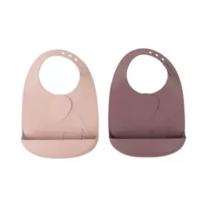 Done By Deer Elphee 2 Pack Peekaboo Bib - Powder