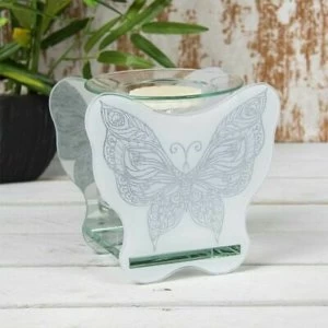 Glass Butterfly Wax Oil Warmer By Lesser & Pavey