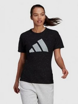 adidas Winners 2.0 Tee - Black, Size S, Women