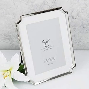 5" x 7" - Elegance Silver Plated Scallop Edge Photo Frame