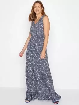 Long Tall Sally Ditsy Print Maxi Dress - Blue, Size 16, Women