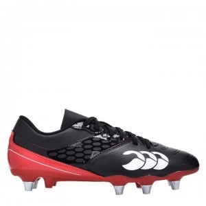 Canterbury Phoenix Raze SG Mens Rugby Boots - BLACK/TRUE RED