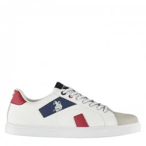 US Polo Assn Brayden Trainers - White WHI-RED