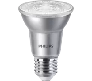 Philips Master Value LED 6W-50W ES E27 PAR20 R63 4000K Dimmable Bulb - Cool White - 76856000