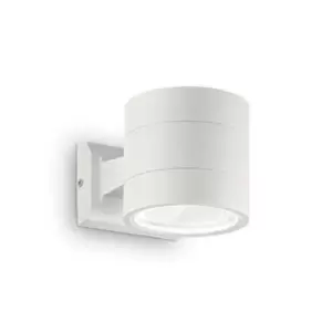 Snif Round 1 Light Outdoor Up Down Wall Light White, Putty IP54, G9