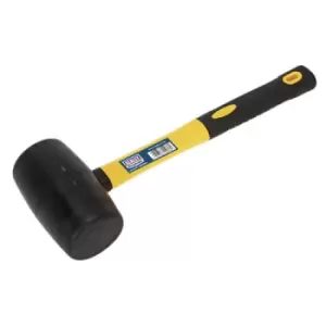 Sealey Premier Rubber Mallet 1.5lb with Fibreglass Shaft