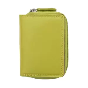 PRIMEHIDE London Collection Bifold Purse 6 X Card Slot - Green