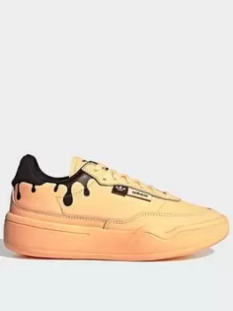 adidas Originals Her Court Shoes, Orange/Black, Size 3.5, Women