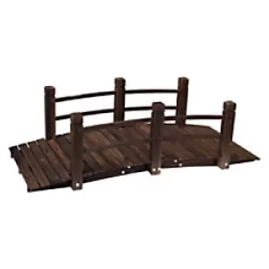 OutSunny Wooden Bridge Brown 480 x 670 x 1525 mm