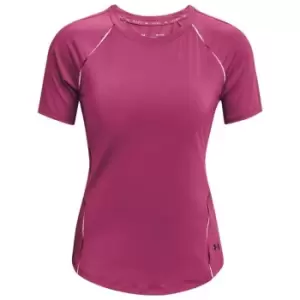 Under Armour Armour Rush Scallop T Shirt Womens - Pink