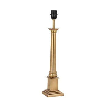 Nelson 1 Light Medium Table Lamp Brass - Base Only, E27