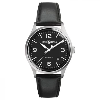 Bell & Ross Brv192 Mens Stainless Steel Black Strap Watch