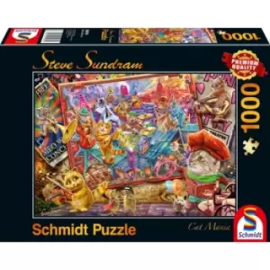 Schmidt Steve Sundram: Cat Mania 1000 Piece Jigsaw Puzzle