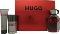 Hugo Boss Hugo Man Gift Set 125ml Eau de Toilette + 75ml Deodorant Stick + 50ml Shower Gel