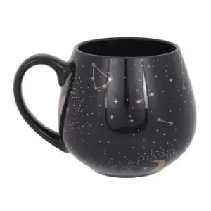 Purple Star Sign Rounded Mug