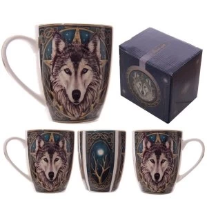 Fantasy Wolf Head Design New Bone China Mug