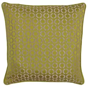 Piccadilly Jacquard Cushion Gold/Plum, Gold/Plum / 50 x 50cm / Polyester Filled