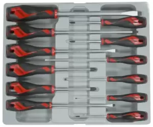 Teng Tools MD912N 12pc Mega Drive Screwdriver Set - Slotted, Phillips & Pozi