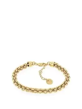 Tommy Hilfiger womens gold plated chain bracelet, Gold, Women