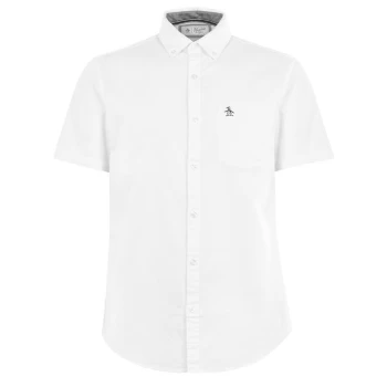 Original Penguin Short Sleeve Oxford Shirt - White