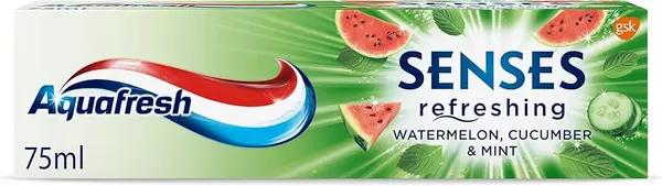 Aquafresh Sense Refreshing Watermelon Cucumber & Mint Toothpaste 75ml